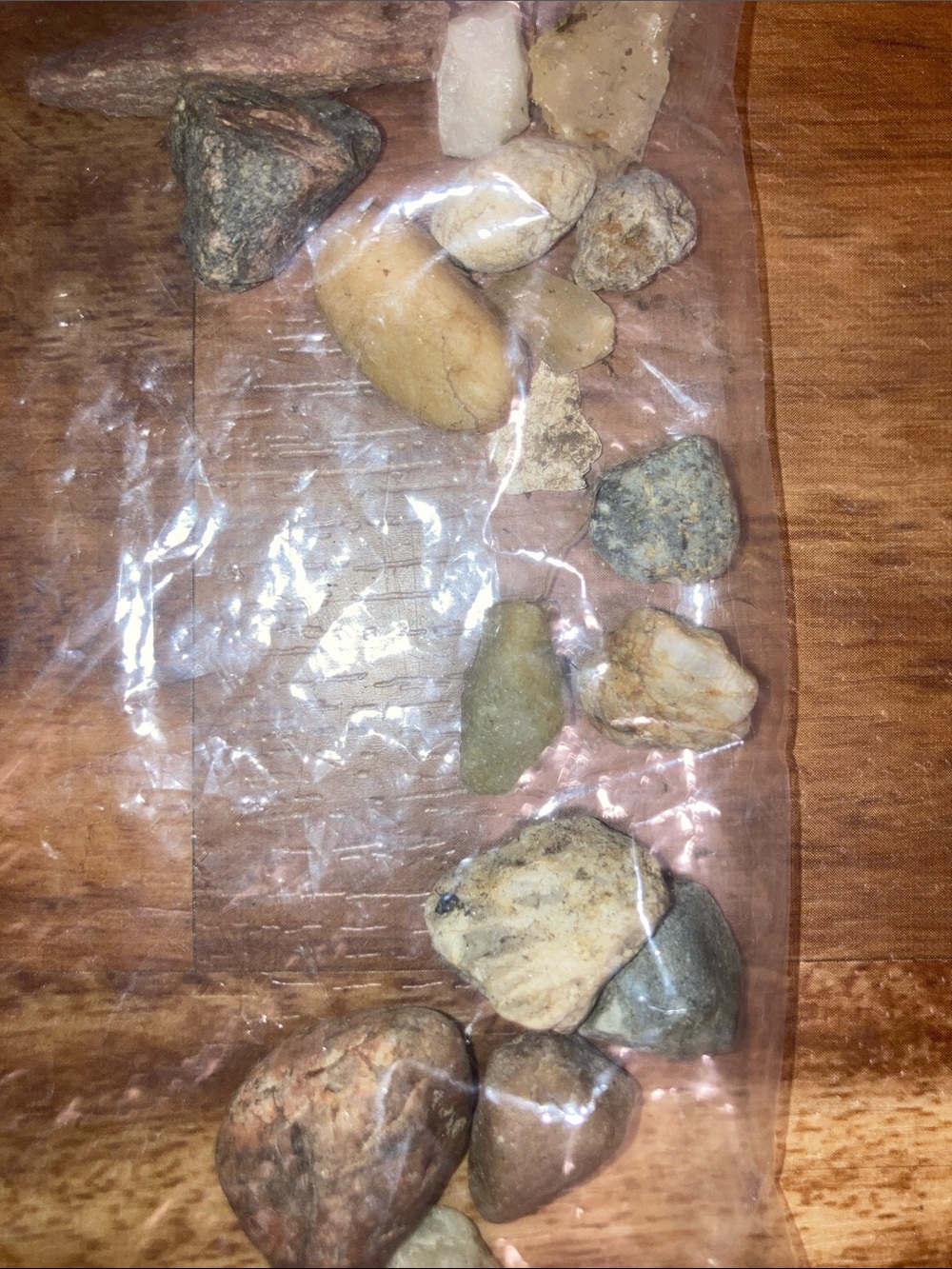 Assorted Natural River Rocks - Mixed Beige, Brown & Gray very great raw minerals
